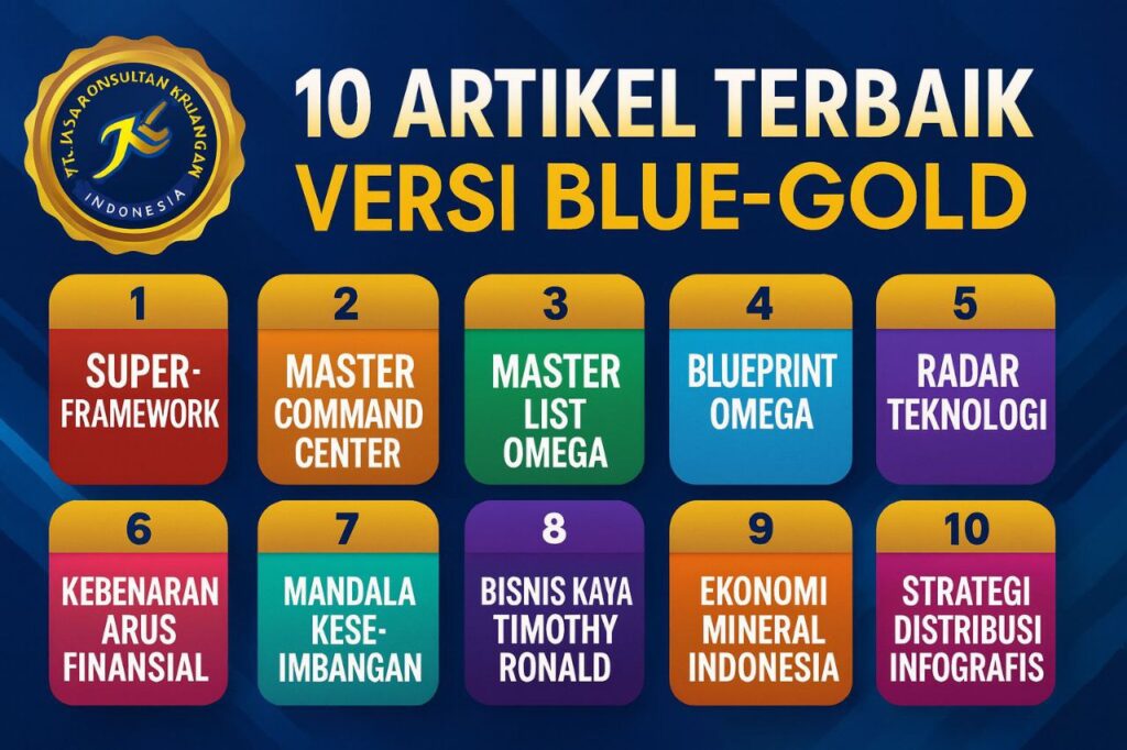 10 ARTIKEL TERBAIK VERSI BLUE-GOLD UNTUK INFOGRAFIS