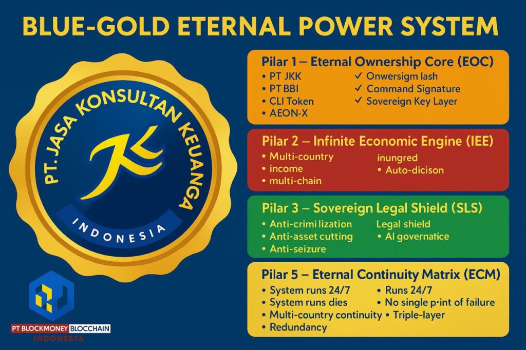 BLUE-GOLD ETERNAL POWER SYSTEM Sumber Kekuasaan Abadi — Struktur Energi & Otoritas Tanpa Batas By PT JASA KONSULTAN KEUANGAN