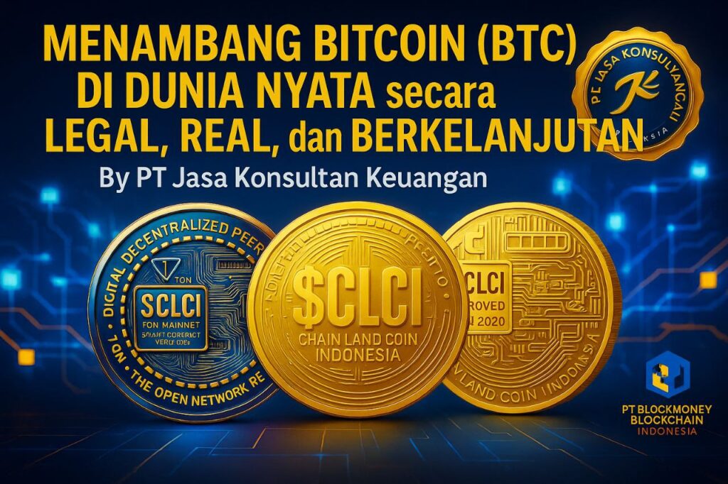 MENAMBANG BITCOIN (BTC) di DUNIA NYATA secara LEGAL,  REAL, dan BERKELANJUTAN By PT Jasa Konsultan Keuangan