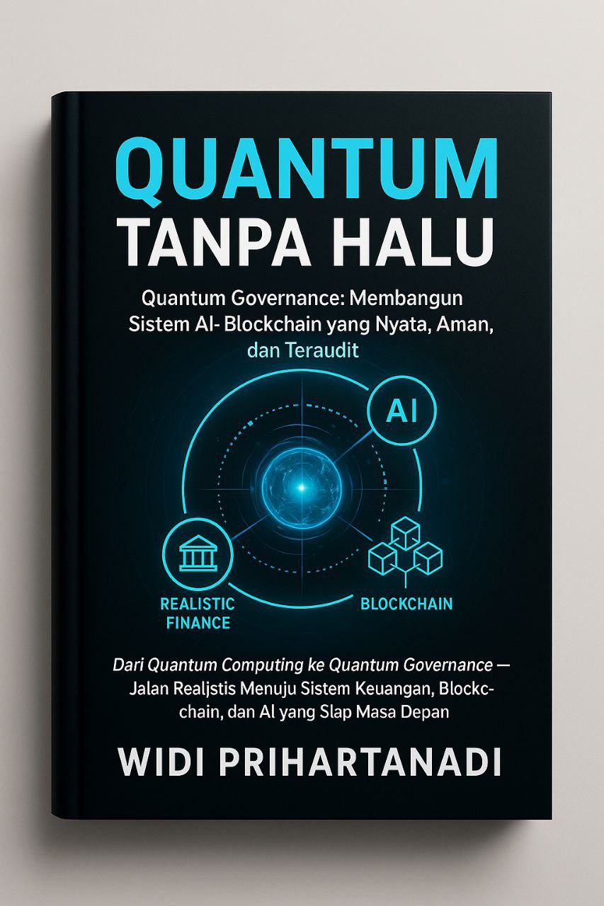 QUANTUM TANPA HALU, QUANTUM GOVERNANCE, MEMBANGUN SISTEM AI-BLOCKCHAIN YANG NYATA, AMAN, DAN TERAUDIT BY WIDI PRIHARTANADI