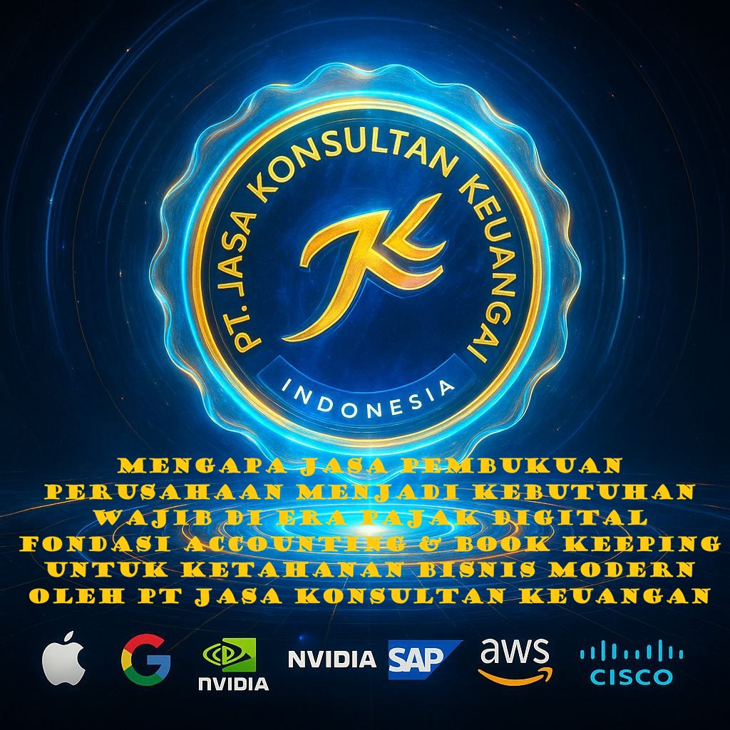 MENGAPA JASA PEMBUKUAN PERUSAHAAN MENJADI KEBUTUHAN WAJIB DI ERA PAJAK DIGITAL FONDASI ACCOUNTING & BOOKKEEPING UNTUK KETAHANAN BISNIS MODERN OLEH PT JASA KONSULTAN KEUANGAN