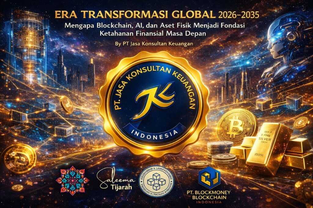 ERA TRANSFORMASI GLOBAL 2026–2035 MENGAPA BLOCKCHAIN, AI, DAN ASET FISIK MENJADI FONDASI KETAHANAN FINANSIAL MASA DEPAN BY PT JASA KONSULTAN KEUANGAN
