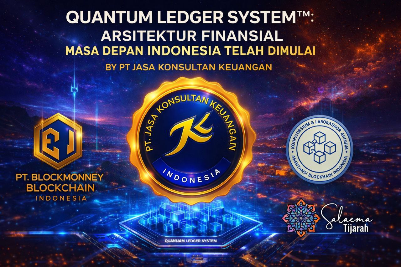 QUANTUM LEDGER SYSTEM™ ARSITEKTUR FINANSIAL MASA DEPAN INDONESIA TELAH DIMULAI BY PT JASA KONSULTAN KEUANGAN