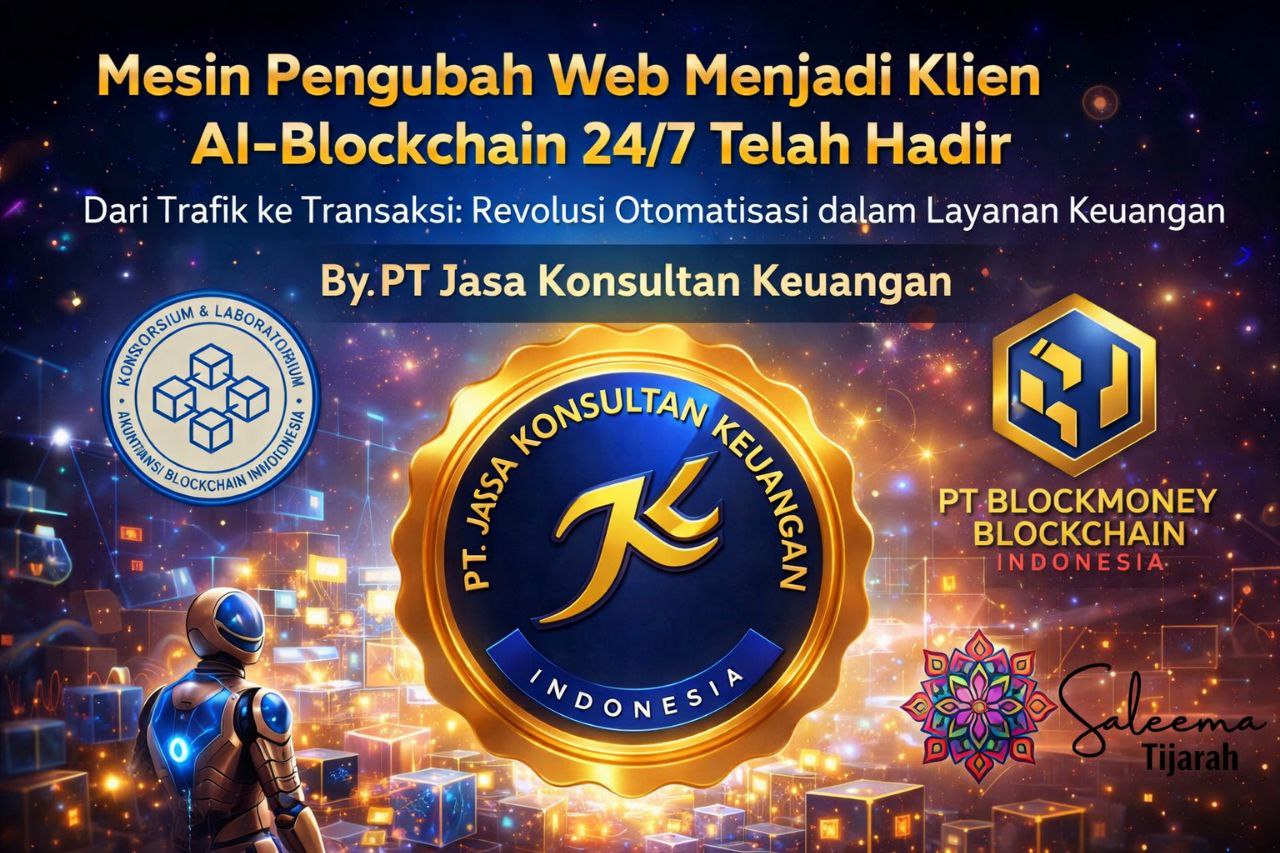 Mesin Pengubah Web Menjadi Klien AI-Blockchain Telah Hadir Dari Trafik ke Transaksi: Revolusi Otomatisasi dalam Layanan Keuangan By PT Jasa Konsultan Keuangan