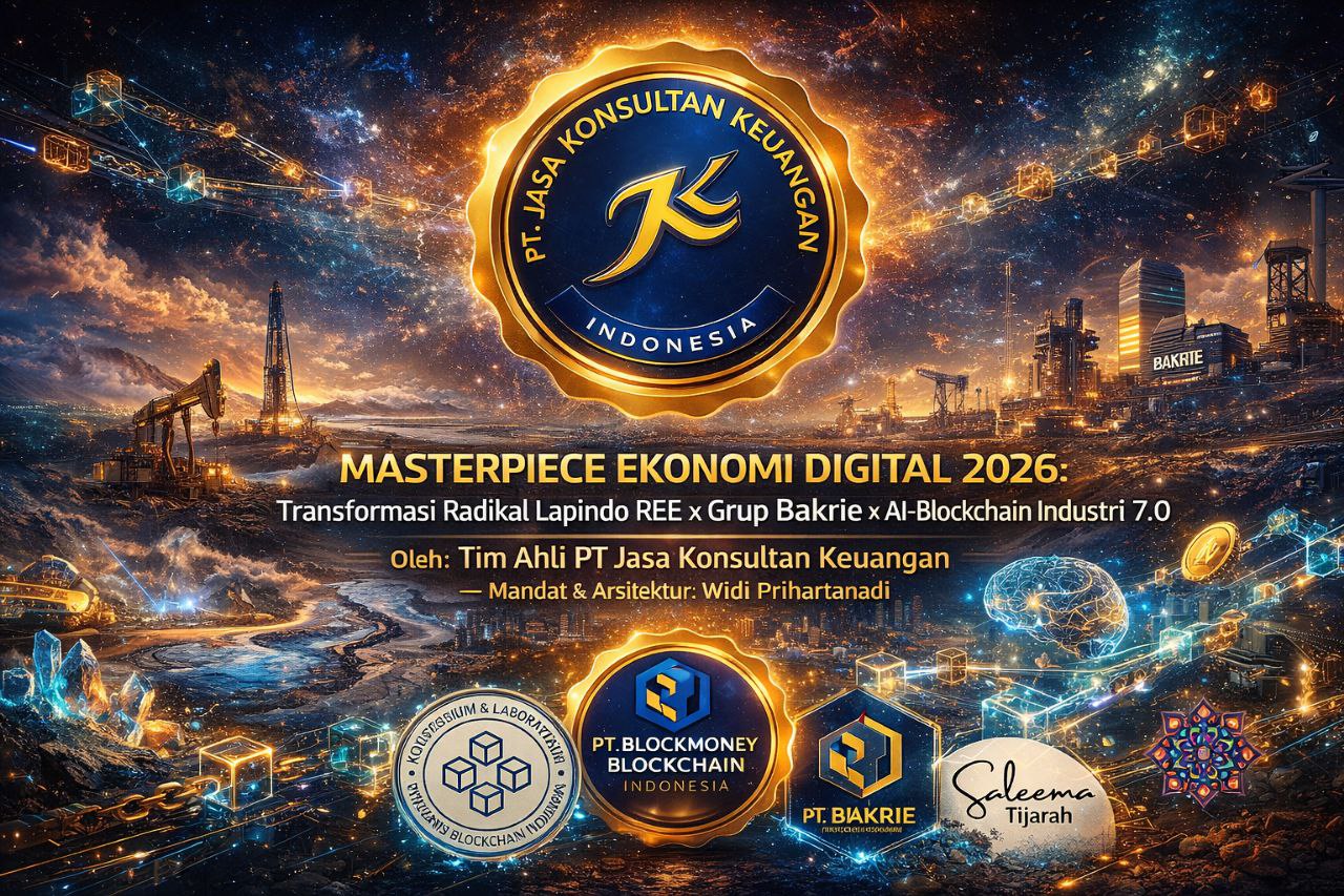 MASTERPIECE EKONOMI DIGITAL 2026: Transformasi Radikal Lapindo REE x Grup Bakrie x AI-Blockchain Industri 7.0 By PT JASA KONSULTAN KEUANGAN