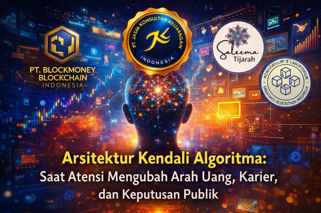 ARSITEKTUR KENDALI ALGORITMA SAAT ATENSI MENGUBAH ARAH UANG, KARIER, DAN KEPUTUSAN PUBLIK BY PT JASA KONSULTAN KEUANGAN