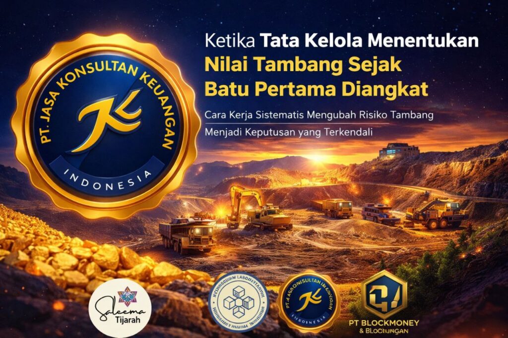 KETIKA TATA KELOLA MENENTUKAN NILAI TAMBANG SEJAK BATU PERTAMA DIANGKAT CARA KERJA SISTEMATIS MENGUBAH RISIKO TAMBANG MENJADI KEPUTUSAN YANG TERKENDALI BY PT JASA KONSULTAN KEUANGAN