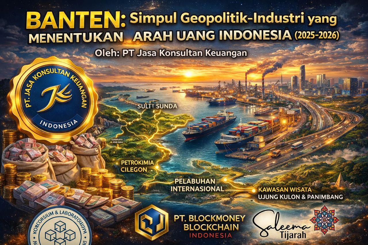 BANTEN: SIMPUL GEOPOLITIK–INDUSTRI YANG MENENTUKAN ARAH UANG INDONESIA (2025–2026) OLEH: PT JASA KONSULTAN KEUANGAN