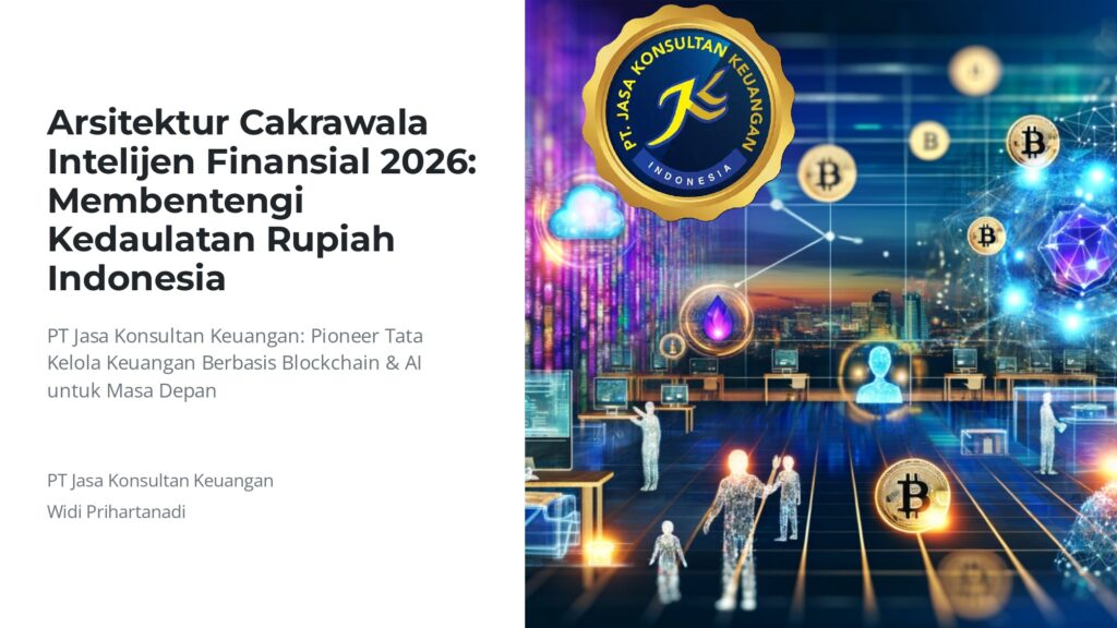 ARSITEKTUR CAKRAWALA INTELIJEN FINANSIAL 2026: MEMBENTENGI KEDAULATAN RUPIAH INDONESIA  PT JASA KONSULTAN KEUANGAN: PIONEER TATA KELOLA KEUANGAN BERBASIS BLOCKCHAIN & AI UNTUK MASA DEPAN