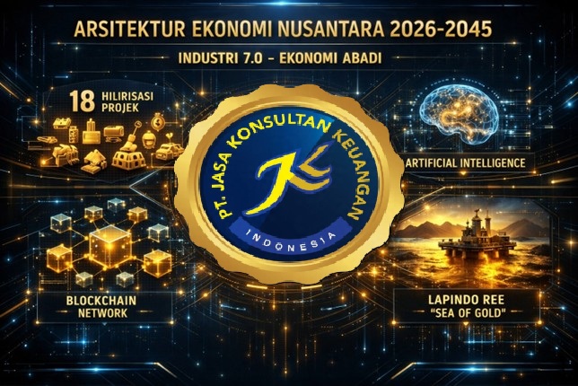 ARSITEKTUR EKONOMI NUSANTARA 2026–2045: MENSINERGIKAN HILIRISASI, ENERGI MASA DEPAN, DAN REVOLUSI FINANSIAL DIGITAL V2 PT JASA KONSULTAN KEUANGAN: MEMBANGUN FONDASI DIGITAL UNTUK INDONESIA EMAS WIDI PRIHARTANADI
