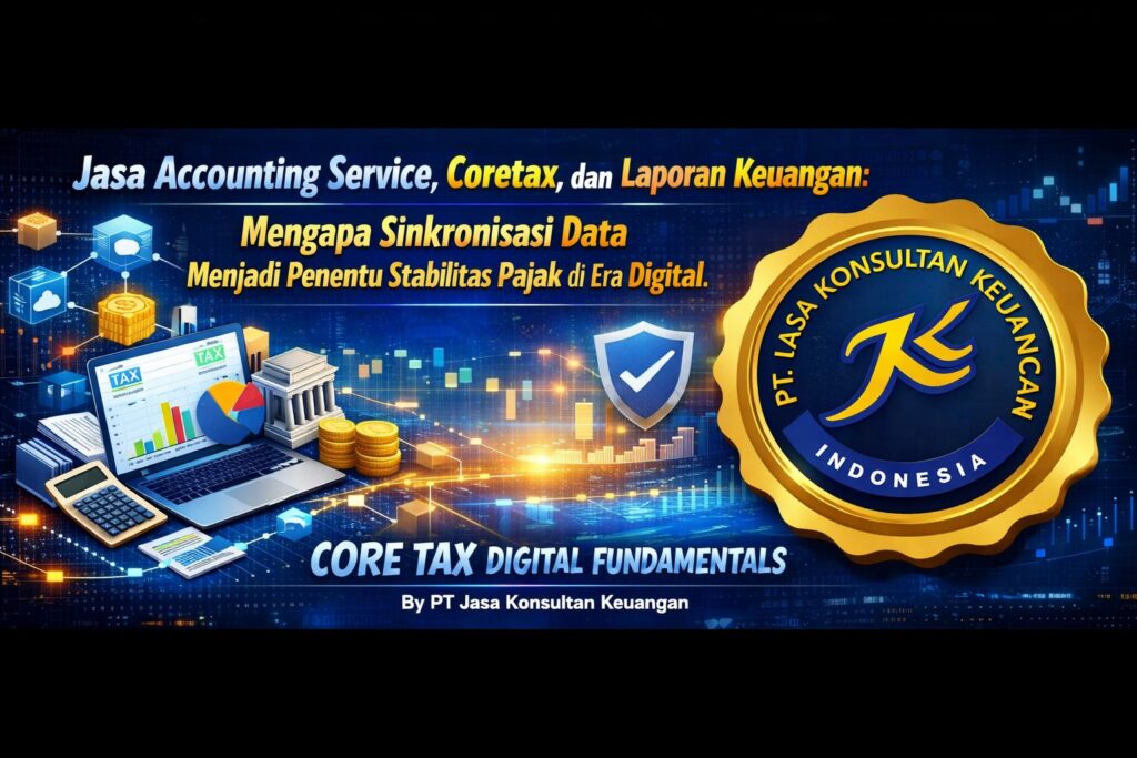 JASA ACCOUNTING SERVICE, CORETAX, DAN LAPORAN KEUANGAN: MENGAPA SINKRONISASI DATA MENJADI PENENTU STABILITAS PAJAK DI ERA DIGITAL CORE TAX DIGITAL FUNDAMENTALS BY PT JASA KONSULTAN KEUANGAN