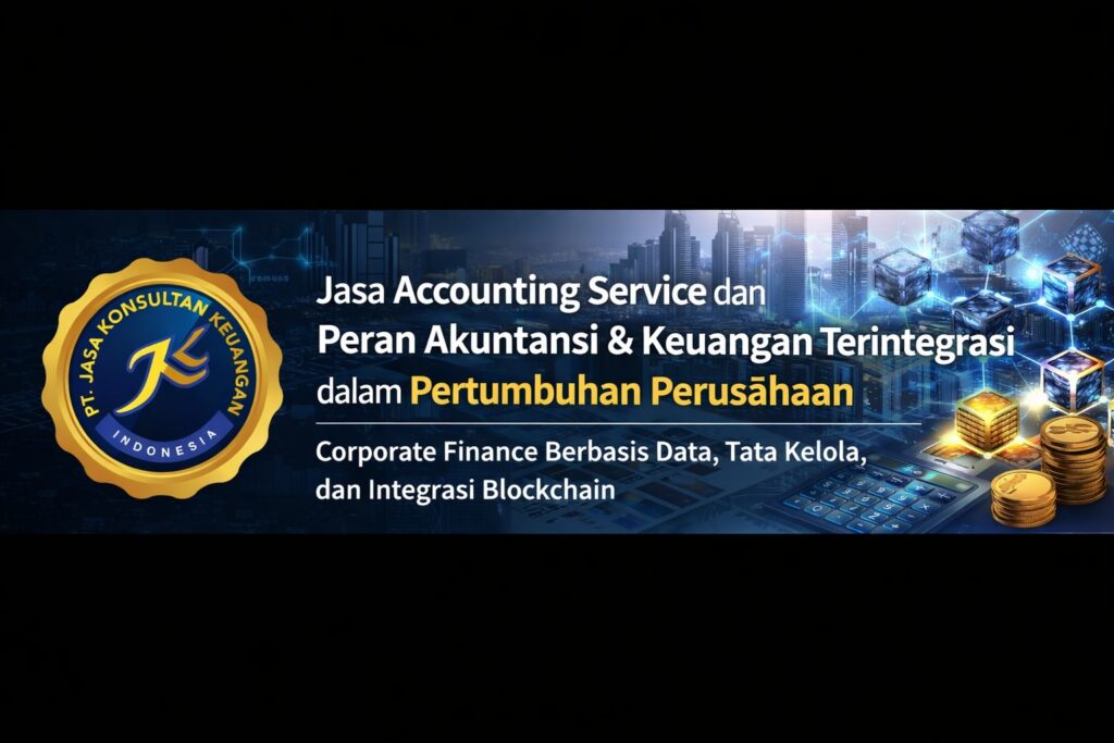 JASA ACCOUNTING SERVICE DAN PERAN AKUNTANSI & KEUANGAN TERINTEGRASI DALAM PERTUMBUHAN PERUSAHAAN CORPORATE FINANCE BERBASIS DATA, TATA KELOLA, DAN INTEGRASI BLOCKCHAIN BY PT JASA KONSULTAN KEUANGAN