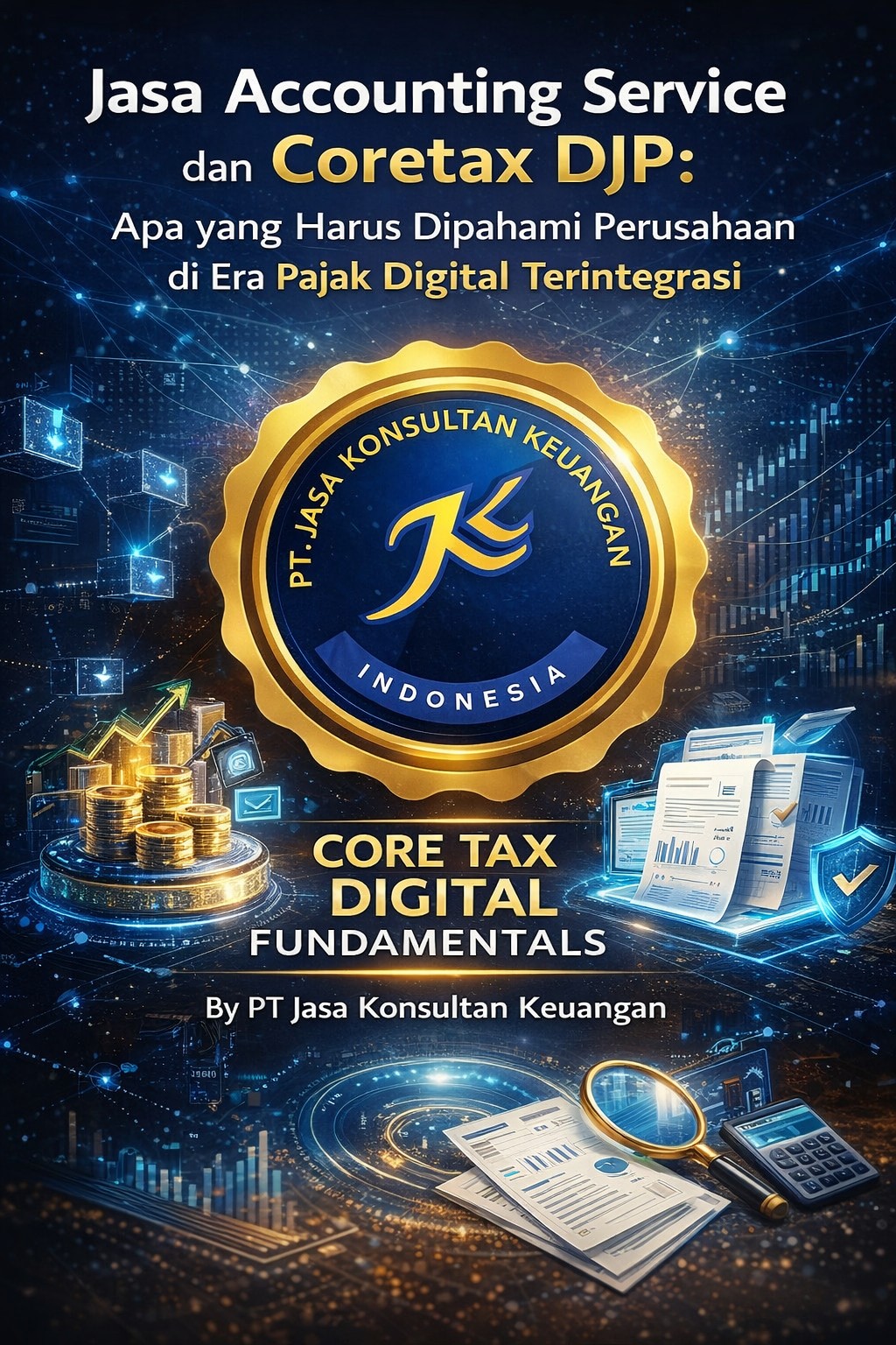 JASA ACCOUNTING SERVICE DAN CORETAX DJP: APA YANG HARUS DIPAHAMI PERUSAHAAN DI ERA PAJAK DIGITAL TERINTEGRASI CORE TAX DIGITAL FUNDAMENTALS BY PT JASA KONSULTAN KEUANGAN
