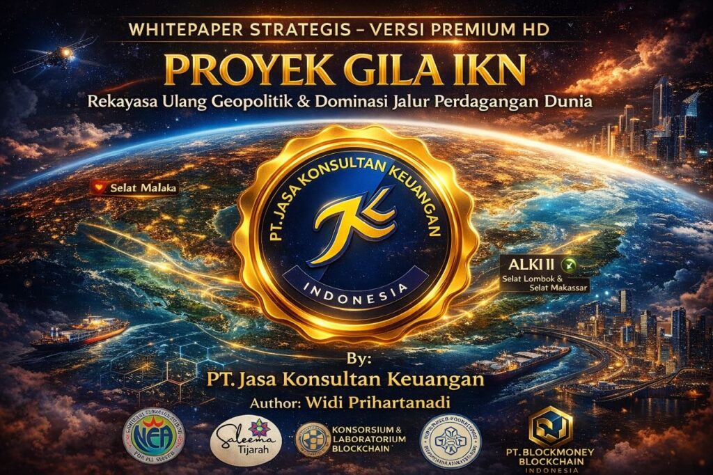 WHITEPAPER STRATEGIS – VERSI PREMIUM HD PROYEK GILA IKN REKAYASA ULANG GEOPOLITIK & DOMINASI JALUR PERDAGANGAN DUNIA BY: PT JASA KONSULTAN KEUANGAN AUTHOR: WIDI PRIHARTANADI