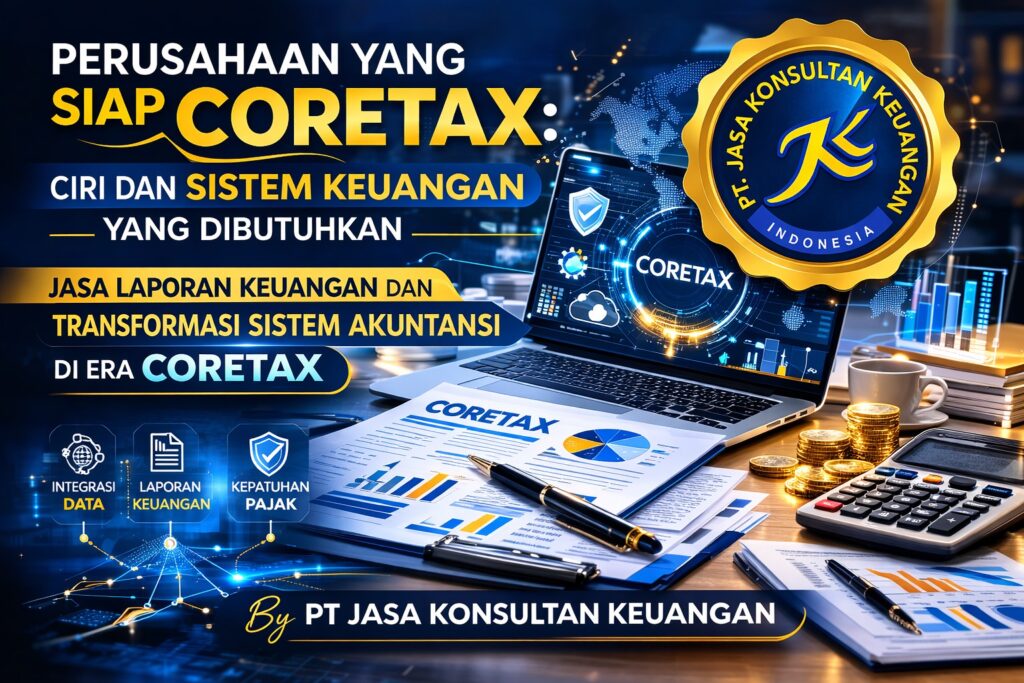 PERUSAHAAN YANG SIAP CORETAX: CIRI DAN SISTEM KEUANGAN YANG DIBUTUHKAN JASA LAPORAN KEUANGAN DAN TRANSFORMASI SISTEM AKUNTANSI DI ERA CORETAX BY PT JASA KONSULTAN KEUANGAN