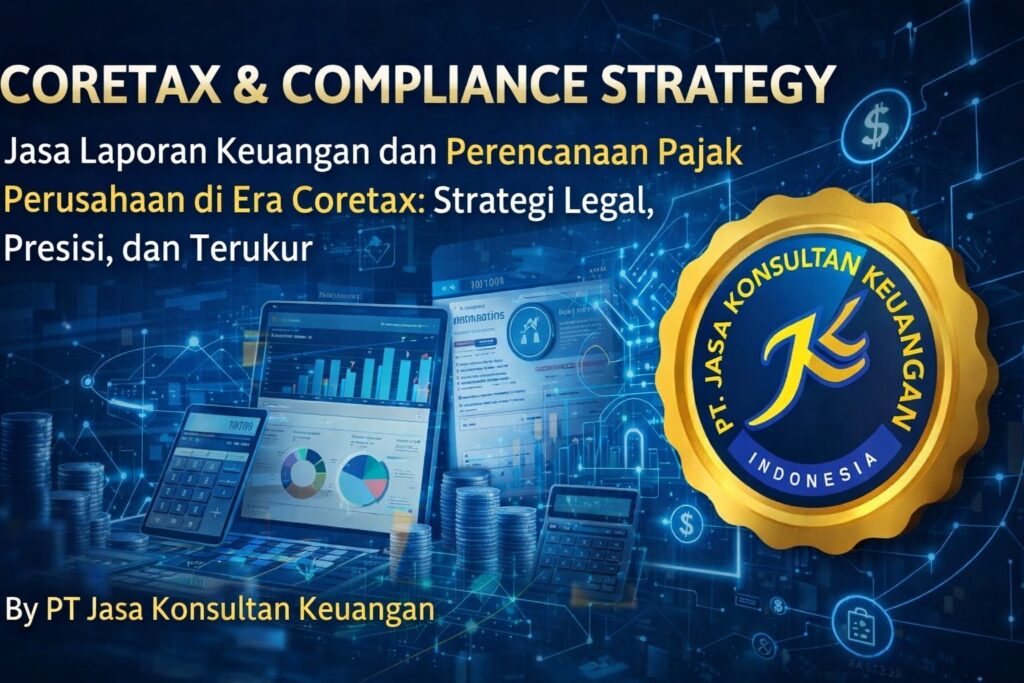 CORETAX & COMPLIANCE STRATEGY JASA LAPORAN KEUANGAN DAN PERENCANAAN PAJAK PERUSAHAAN DI ERA CORETAX: STRATEGI LEGAL, PRESISI, DAN TERUKUR BY PT JASA KONSULTAN KEUANGAN