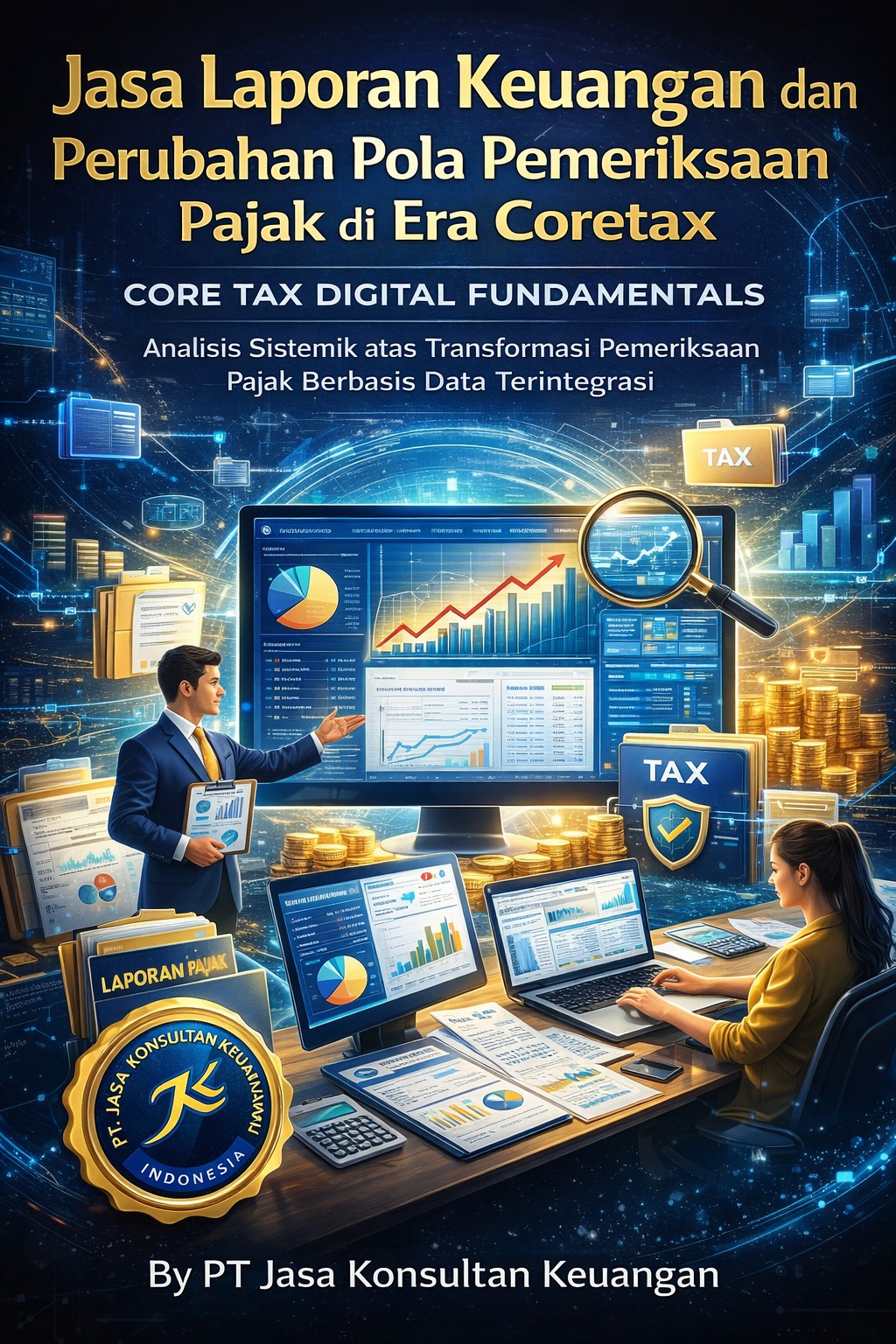 JASA LAPORAN KEUANGAN DAN PERUBAHAN POLA PEMERIKSAAN PAJAK DI ERA CORETAX CORE TAX DIGITAL FUNDAMENTALS ANALISIS SISTEMIK ATAS TRANSFORMASI PEMERIKSAAN PAJAK BERBASIS DATA TERINTEGRASI BY PT JASA KONSULTAN KEUANGAN