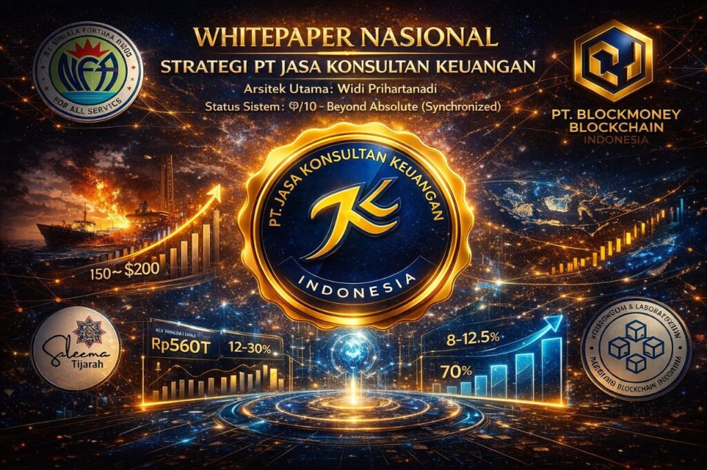 WHITEPAPER NASIONAL REPUBLIK INDONESIA V1 DOKTRIN KEDAULATAN EKONOMI KUANTUM SINKRONISASI TOTAL MMT + QUANTUM LEDGER + AEON-X AI MENUJU INDONESIA EMAS 2045 STATUS: GLOBAL-GRADE POLICY PAPER  BY PT JASA KONSULTAN KEUANGAN