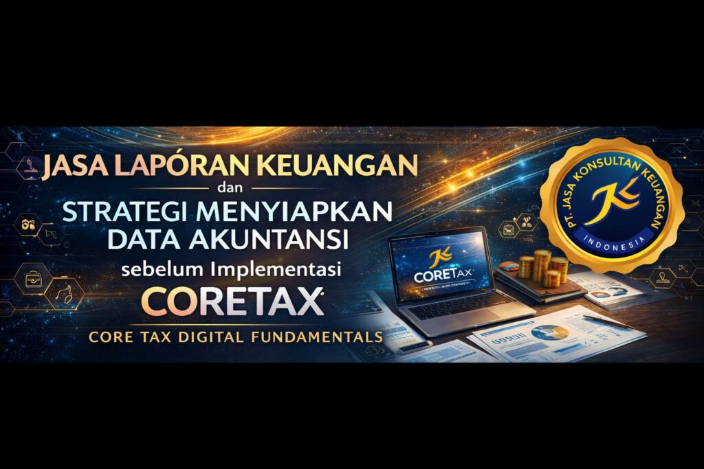 JASA LAPORAN KEUANGAN DAN STRATEGI MENYIAPKAN DATA AKUNTANSI SEBELUM IMPLEMENTASI CORETAX CORE TAX DIGITAL FUNDAMENTALS BY PT JASA KONSULTAN KEUANGAN