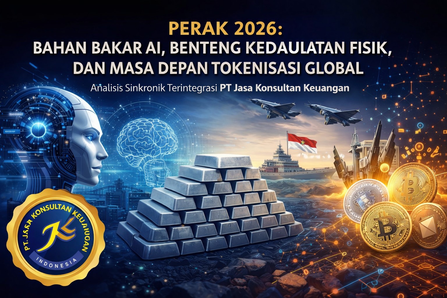PERAK 2026: BAHAN BAKAR AI, BENTENG KEDAULATAN FISIK, DAN MASA DEPAN TOKENISASI GLOBAL ANALISIS SINKRONIK TERINTEGRASI PT JASA KONSULTAN KEUANGAN