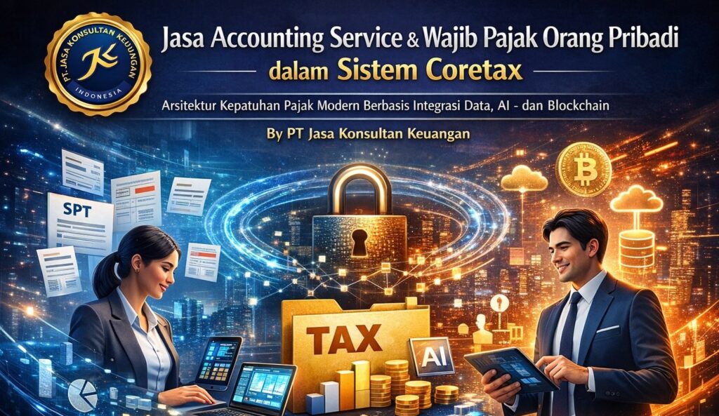 JASA ACCOUNTING SERVICE & WAJIB PAJAK ORANG PRIBADI DALAM SISTEM CORETAX ARSITEKTUR KEPATUHAN PAJAK MODERN BERBASIS INTEGRASI DATA, AI, DAN BLOCKCHAIN BY PT JASA KONSULTAN KEUANGAN